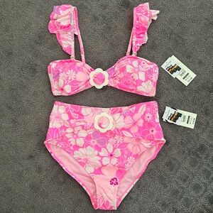 NWT Pink Floral Swimsuit
